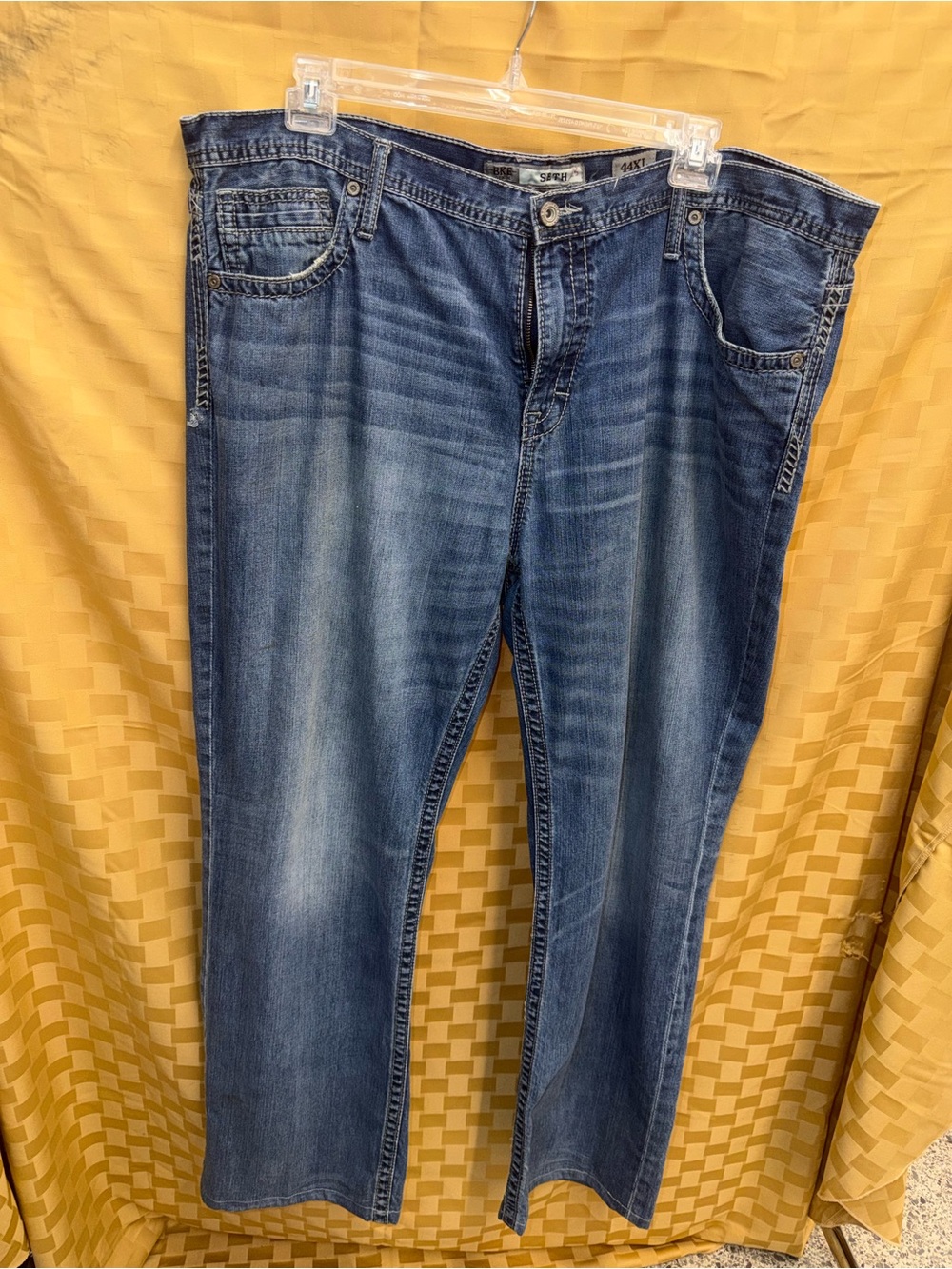 BKE Men's Blue Bootcut Jeans